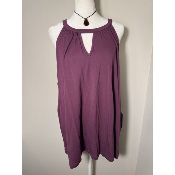 NWT Market & Spruce Purple Tank Top Size 2X - Picture 1 of 6
